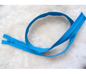 Reißverschluss aus Kunststoff 5mm trennbar 85cm -Mittelblau